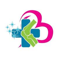 Knochen Gelenke Symbol Logo, Vektor Illustration Symbol Design