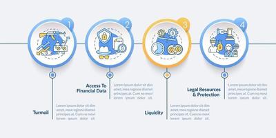 Globale Aktien geben Vektor-Infografik-Vorlage aus vektor