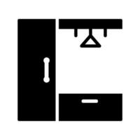 Kleiderschrank Symbol Design Vektor