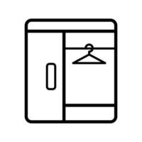 Kleiderschrank Symbol Design Vektor