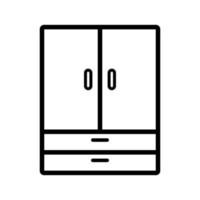 Kleiderschrank Symbol Design Vektor