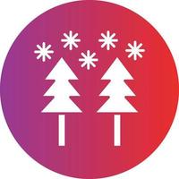 Vektor Design Schnee Wald Symbol Stil