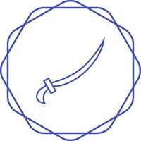 Vektorsymbol für arabisches Schwert vektor