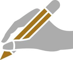 Hand Schreiben Vektor Symbol Stil