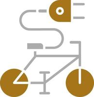 elektrisch Fahrrad Vektor Symbol Stil