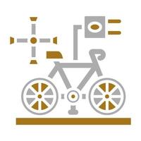 elektrisch Fahrrad Nabe Vektor Symbol Stil