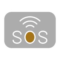 SOS Vektor Symbol Stil