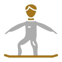 Snowboarder Vektor Symbol Stil