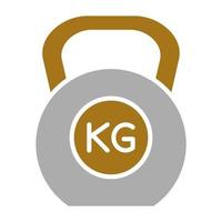 Kettlebell Vektor Symbol Stil