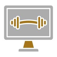 online Fitnessstudio Vektor Symbol Stil