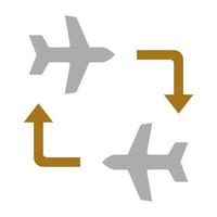 verbinden Flug Vektor Symbol Stil