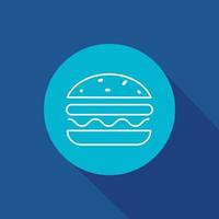 Burger Vektor Icon Symbol für Website und mobile App