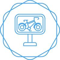 cykel körfält vektor ikon