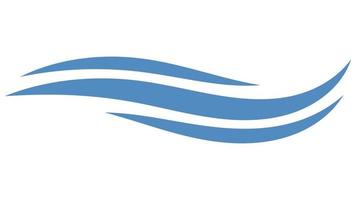 susa Vinka form ikon, linje logotyp vågig, flod rena vatten vektor