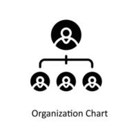 Organisation Diagramm Vektor solide Symbole. einfach Lager Illustration Lager