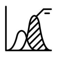 Graph Linie Symbol Vektor Illustration Grafik Design