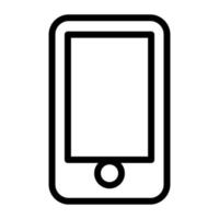 Smartphone Linie Symbol Vektor Illustration Grafik Design