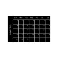 Kalender Symbol Vektor. Datum Illustration unterzeichnen. Monat Symbol. Tag von das Woche Logo. vektor