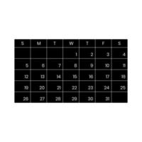 Kalender Symbol Vektor. Datum Illustration unterzeichnen. Monat Symbol. Tag von das Woche Logo. vektor