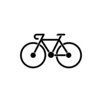 cykel tecken ikon vektor. cykel illustration symbol på vit isolerat bakgrund. cykling logotyp. vektor