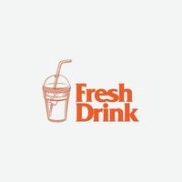 frisch trinken Symbol Logo Vektor