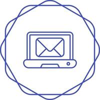 Laptop-Mail-Vektorsymbol vektor