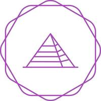 pyramid vektor ikon