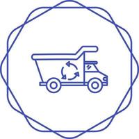 Recycling-LKW-Vektorsymbol vektor