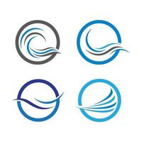 vatten våg logotyp bilder vektor