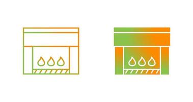 Vektorsymbol für elektrischen Kamin vektor