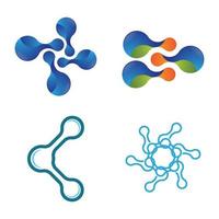 molekyl logotyp bilder vektor