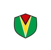 guyana flagga ikon, illustration av nationell flagga design med elegans begrepp, perfekt för oberoende design vektor