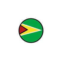 guyana flagga ikon, illustration av nationell flagga design med elegans begrepp, perfekt för oberoende design vektor