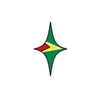 guyana flagga ikon, illustration av nationell flagga design med elegans begrepp, perfekt för oberoende design vektor