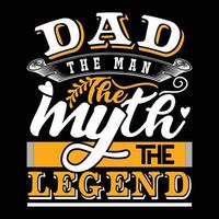 Papa das Mann das Mythos das Legende, Väter Tag, Papa, das Legende, Geburtstag Geschenk, Vaters Tag Geschenk, Neu Papa, Väter Tag Geschenk zum Opa klassisch T-Shirt. vektor