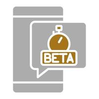 Beta testen Vektor Symbol Stil