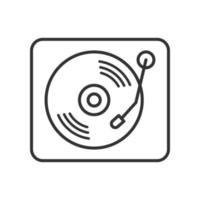 Vinyl Aufzeichnung Spieler Symbol Vektor Design Vorlagen