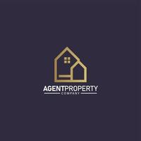 Agent Eigentum Unternehmen Logo, echt Nachlass Logo modern vektor