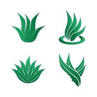 Aloe vera Logo Symbol Design Symbol Schönheit vektor