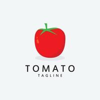 färsk tomat logotyp mall vektor illustration