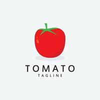 frisch Tomate Logo Vorlage Vektor Illustration