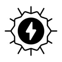 vorsichtig entworfen Vektor von Solar- Energie, Prämie Symbol von Solar- Leistung