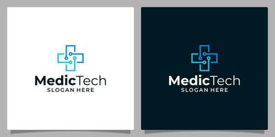 medizinisch Technik Logo Design Vorlage Element, Digital Gesundheitswesen Logo Designs Vektor