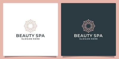 elegant Blume Logo Design abstrakt. können Sein benutzt zum Schönheit Salons, Dekorationen, Boutiquen, Heilbäder, Yoga, kosmetisch und Haut Pflege Produkte. Prämie Vektor