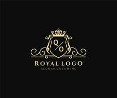 första qo brev lyxig varumärke logotyp mall, för restaurang, kungligheter, boutique, Kafé, hotell, heraldisk, Smycken, mode och Övrig vektor illustration.