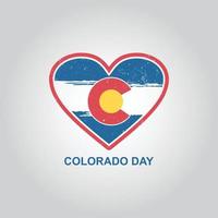 Logo Designs zum Colorado Tag Gedenkfeier, Colorado Denkmal Tag, Ferien zum vereinigt Zustände. modern Hintergrund Vektor Illustration zum Poster, Karte und Banner
