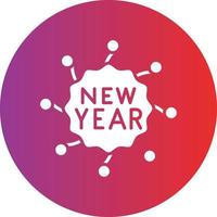 Vektor Design glücklich Neu Jahr Symbol Stil