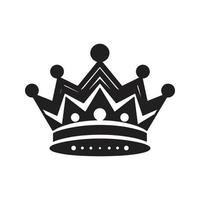 Krone, Jahrgang Logo Konzept schwarz und Weiß Farbe, Hand gezeichnet Illustration vektor