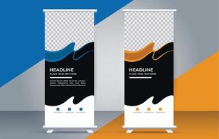 modern kreativ rollen oben Banner Design vektor