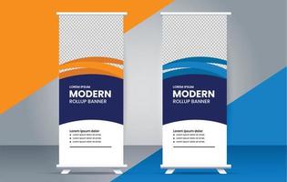 modern kreativ rollen oben Banner Design vektor